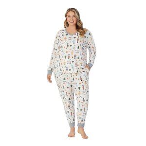 Cuddle Duds Fleece Pajamas PJ 2 Pc set Christmas Holiday Nutcracker Womens Sz 1X